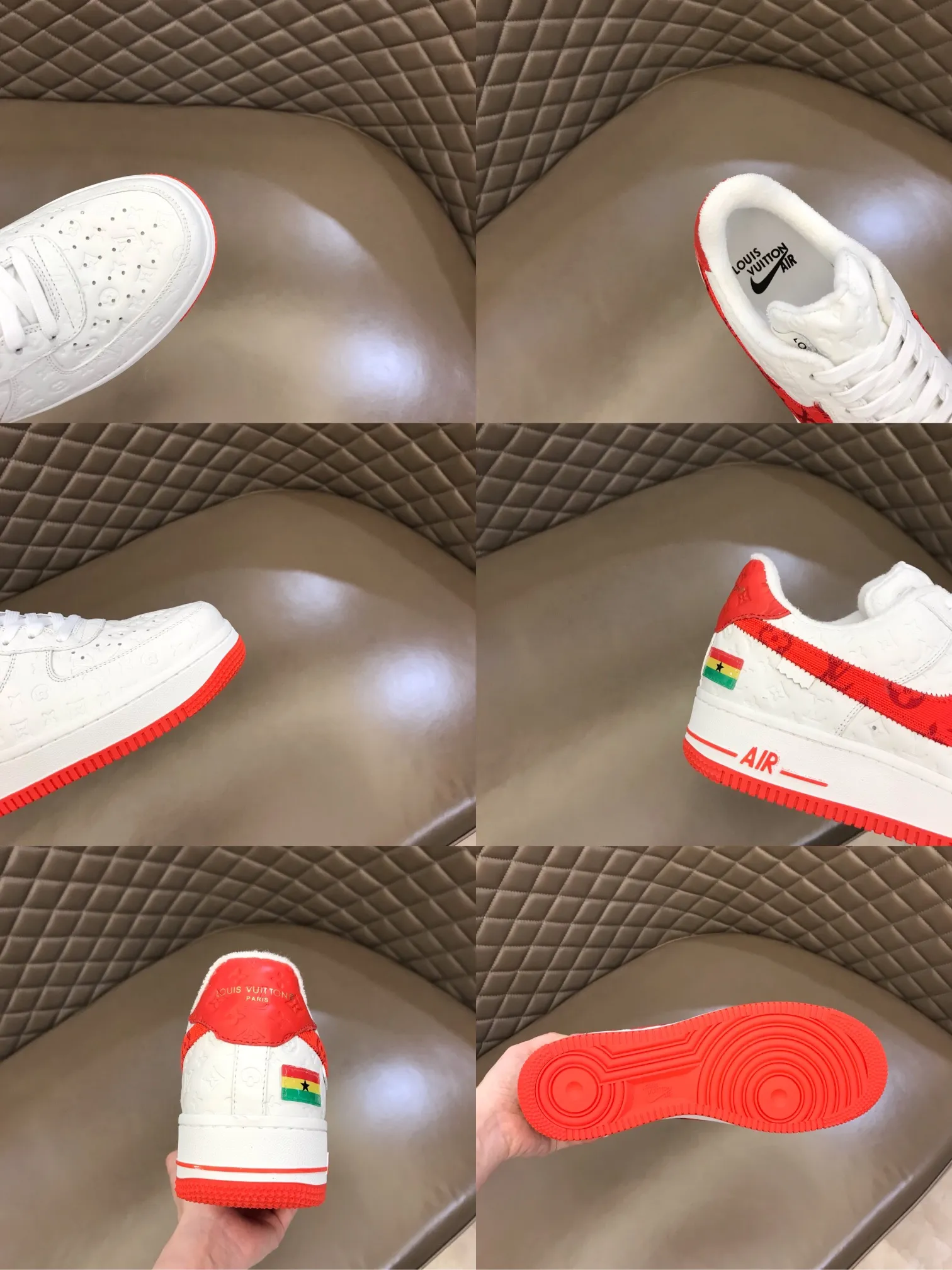 Men's shoes 💰p420 "*OUIS *UITTO*" x OFF-WHITE x Nike tripartite collaboration! Trendy and cool men's casual sports shoes with unrivaled color matching. The design idea basically continues the style of THE TEN. The Swoosh line and tongue label have a very familiar visual effect and are both fashionable and trendy! A must-have for fashionistas! The effect on your feet is absolutely stunning! (The original drawer packaging accessories are complete) Code number 38-45